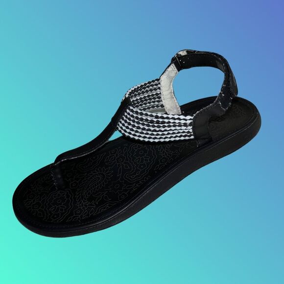 JBU by Jambu Black & Silver Yasmin Sandal Size 8 - Picture 7 of 7